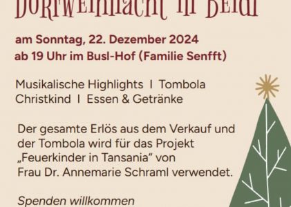 Einladung zur Dorfweihnacht 2024